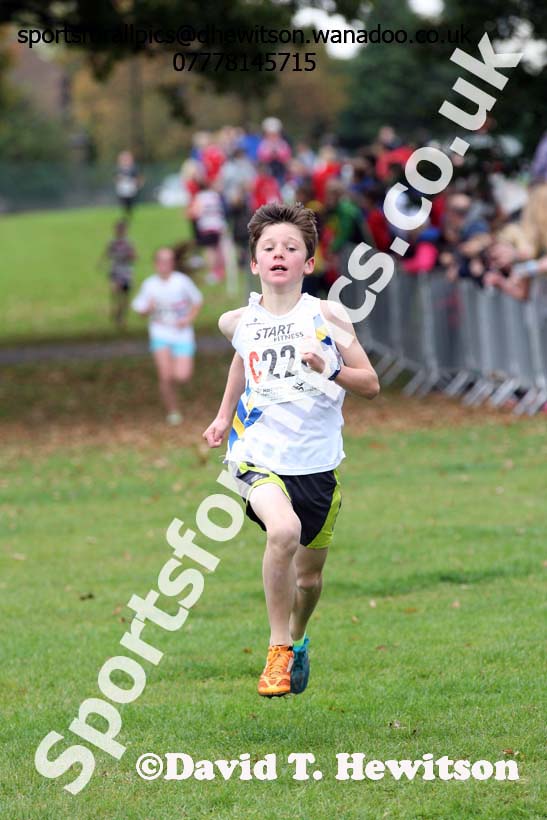 Boys under-11s Northern Cross Country Relays, Graves Park, Sheffield. Photo: David T. Hewitson/Sports for All Pics